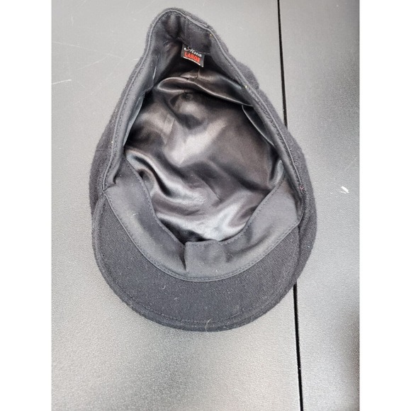 Manias Newsboy Cabbie Flat Hat Cap‎ Men's Size Large Black Timberland Wool-Blend - Picture 8 of 12